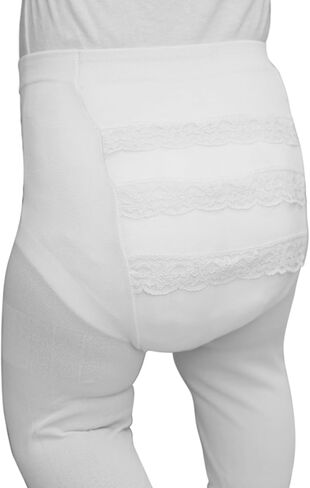 PICCOLO HOSIERY Baby Girls Newborn Microfiber Ruffle Rhumba Tights in Saudi Arabia