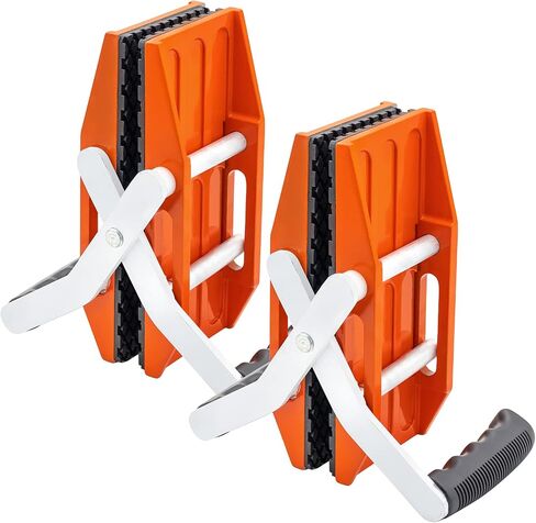 2 Pieces Granite Carrying Clamps with White Rubber-lined, Double Handed Stone Panel Carry Lifter Tools, Heavy Duty lifting clamps for Marble, Glass, Slabs and Plywood in Kuwait