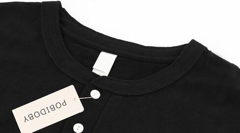 قميص هينلي رجالي بأكمام طويلة من القطن تي شيرت كاجوال in Kuwait