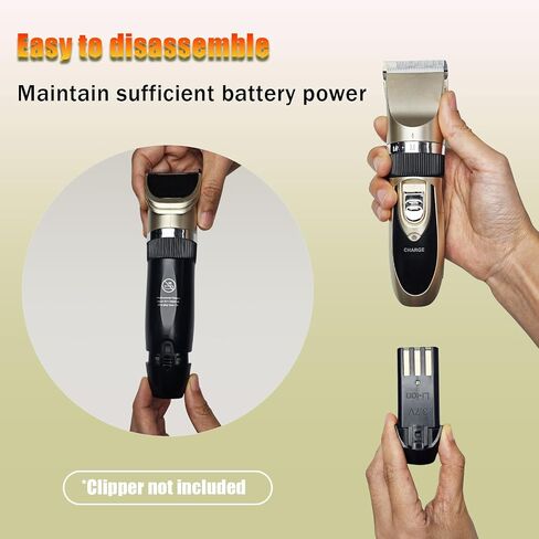بطارية li-ion القابلة لإعادة الشحن متوافقة مع Oneisall Dog Shaver Clippers منخفض الضوضاء لـ 26225202-003de/p2/x3/x2/c61/n6/a11/k52nts/x2n5 (2 pack) in Saudi Arabia