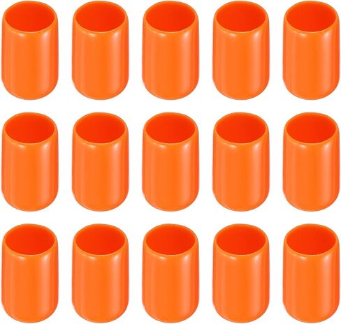 Screw Thread Protector Cover Rubber End Caps, [for Screw, Bolt] - 5/16"(8mm) ID/Orange/50pcs in Saudi Arabia