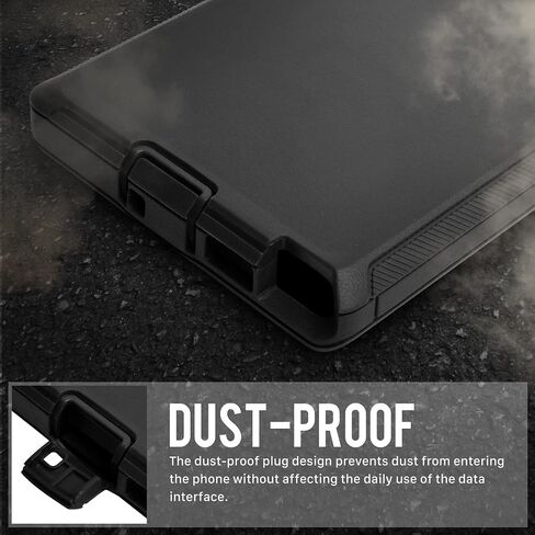 Galaxy S24 Ultra Case (6.8"), Heavy Duty Military Grade Full Body Protective Case Shockproof/Drop/Dust Proof 3-Layer Protective Durable Cover for Samsung Galaxy S24 Ultra 2024 Release Blue in Kuwait
