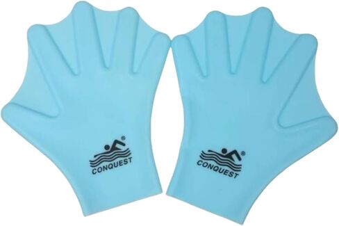Adult & Kids Swim Gloves,Silicone Swim Hand Fins,Unisex Swim Training Gloves,Universal Duck Webbed Design,for Training & Diving in Kuwait