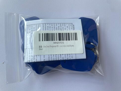 5pcs التردد المزدوج RFID keyfob t5577 125khz و 13.56MHz الكل في سلسلة المفاتيح المركب uid rewrinta keyfob ble تستخدم لنسخ/clote مفتاح/بطاقات (أزرق) in Kuwait