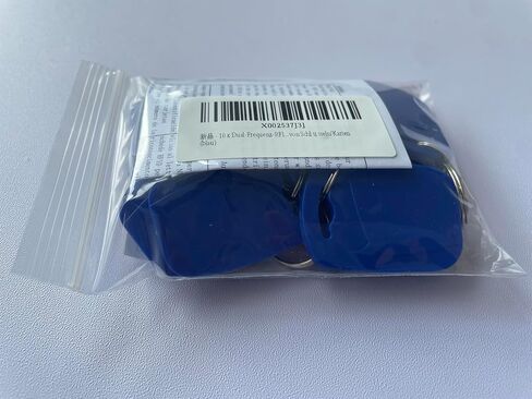 5pcs التردد المزدوج RFID keyfob t5577 125khz و 13.56MHz الكل في سلسلة المفاتيح المركب uid rewrinta keyfob ble تستخدم لنسخ/clote مفتاح/بطاقات (أزرق) in Kuwait