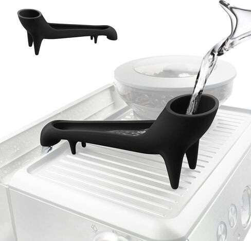 Water Tank Funnel for Breville Espresso Machine Accessories, Water Tank Quick Access Espresso Long Funnel, Silicone Food Grade, for Coffee Maker with Water Tank at The Back (Black) in Kuwait