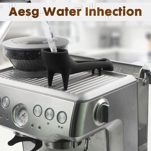 Water Tank Funnel for Breville Espresso Machine Accessories, Water Tank Quick Access Espresso Long Funnel, Silicone Food Grade, for Coffee Maker with Water Tank at The Back (Black) in Kuwait