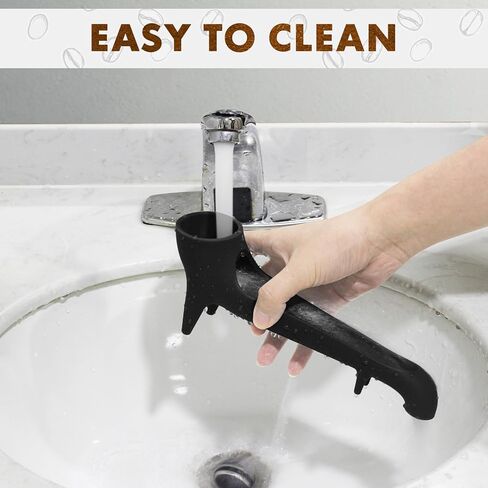 Water Tank Funnel for Breville Espresso Machine Accessories, Water Tank Quick Access Espresso Long Funnel, Silicone Food Grade, for Coffee Maker with Water Tank at The Back (Black) in Kuwait