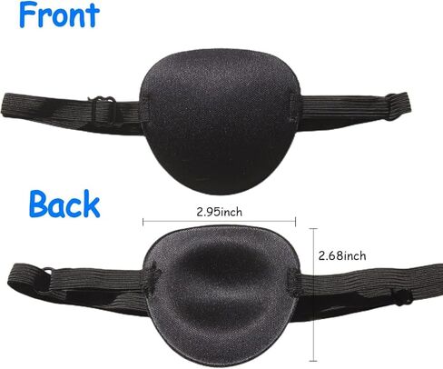 RIKEYO 6PCS Eye Patch, Adjustable Soft Eye Patches for Adults and Kids,Medical Eyepatch,Amblyopia Lazy Eye Patches for Left or Right Eyes, 6 Colors in Kuwait