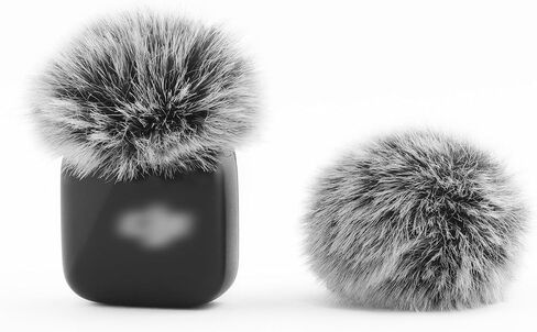 LEFXMOPHY Windscreen for DJI MIC MINI (2024) Wireless Microphone Hot Pink Furry Wind Muff Deadcat Cover (Not for Dji Mic 1 and 2), 2-Pack in Kuwait