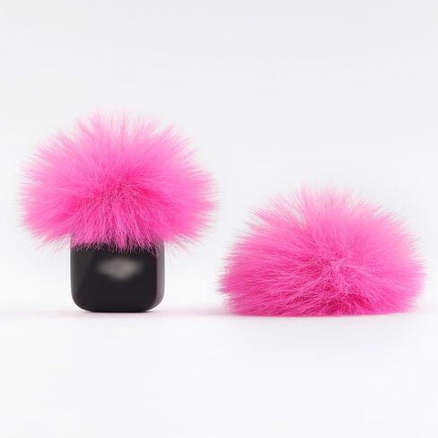 LEFXMOPHY Windscreen for DJI MIC MINI (2024) Wireless Microphone Hot Pink Furry Wind Muff Deadcat Cover (Not for Dji Mic 1 and 2), 2-Pack in Kuwait