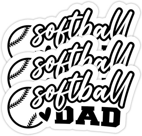 (3pcs) ملصق Coach Softball ، شارات الكرة اللينة ، ملصقات رياضية للكرة اللينة ، هدية للاعبين في الكرة اللينة ، فريق كرة اللينة - شارات الفينيل المقاومة للماء للكتب هواتف الكمبيوتر المحمول Tumblers زجاجات 3 × 2.3 بوصة in Kuwait