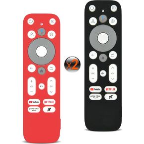 [2 Pack] Anti Slip Remote Cover Compatible with Onn Android TV 4K UHD Stick TV Box 100024646 100026240 Remote Controller, Lightweight Anti-Slip Skin-Friendly Silicone Skin Sleeve