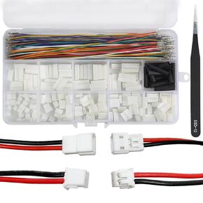 ZH 1.5mm Connector Kit,JST ZH Male Female Connector Plugs with Pre-Crimped Cables,2/3/4/5/6/7/8/9/10 Pin Housing ZH Adapter