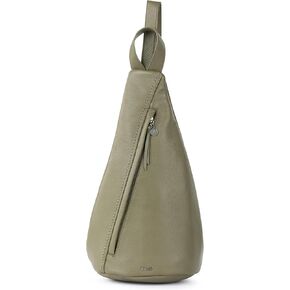 The Sak Geo Sling Backpack - Leather Women's Fashion Backpack for Everyday & Travel - Sling Crossbody With Zipper & Pockets