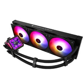 Thermalright FW PRO 360 ARGB RB CPU Water Cooler with 2000RPM,IPS LCD Screen with 320x320 Resolution,Liquid CPU Cooler with 2.73in LCD Display,CPU Cooler for AM5/Intel LGA1851/1700,Magnetic Cold Head