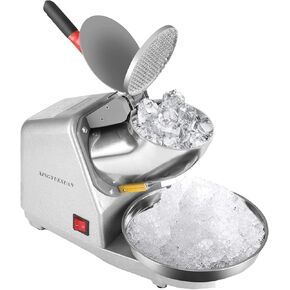 XINGYUEXUAN Electric Ice Shaver Household Crusher Shaved Ice Machine Stainless Steel 2 Blades