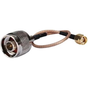 DHT Electronics RF coaxial Coax Cable Assembly SMA Male to N Male 12''