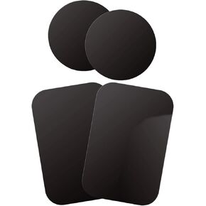 Plate for Magnetic Car Mount 4 Pack (Attention: Metal Plates do not Have Magnets) Disc with 3M Adhesive Compatible with Phone Magnets/Cell Phone Automobile Magnet Cradles, No Logo or Hole