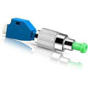 1 حزمة FC/APC ذكر إلى LC/UPC أنثى Singlemode Fiber Optic Adapter Connector Simplex Hybrid Optical Adapter/Doupler ، محول من نوع الحافة
