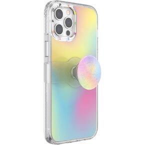 PopSockets Clear iPhone 12 Pro Max Case with Repositionable Slide Grip and Compatible with MagSafe