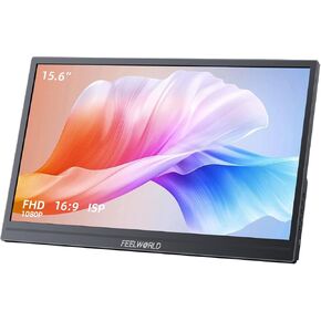 FEELWORLD DH156 15.6inch Portable Monitor 1080p FHD USB-C HDMI Computer Display Gaming Monitor Dual Speaker Plug&Play for Laptop PC MAC Phone PS4 Xbox Switch