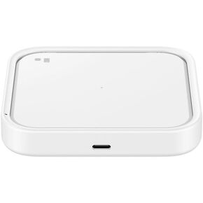 SAMSUNG Galaxy 15W Wireless Charger Single, Cordless Super Fast Charging Pad and USB Type C Cable Included for Galaxy Phones and Devices, US Version, 2022, White