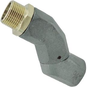 BORRITT(3/4" NPT,2PCS) Fuel Hose Swivel 360 Rotating Connector Multi Plane Swivel 3/4" Dual NPT Threads Fuel Transfer Pump Nozzle Swivel Fuel Tank Hose Connector for Transfer Diesel Gasoline Kerosene
