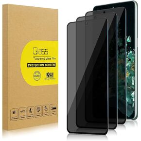 3 Pack Privacy Screen Protector for OnePlus 10T [Anti-Spy Tempered Glass], Ultra HD, Anti-Scratch, Bubble-Free, Easy Install 9H Protective Glass for OnePlus 10T