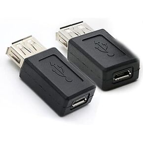 Adapter Compatible with 3-Pack USB 2.0 A Female to USB Micro Female Adapter Converter