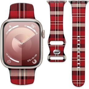Watch Band Compatible with Apple Watch 38mm 40mm 41mm 42mm 44mm 45mm Soft Silicone Wristbands Replacement Strap with Classic Clasp for iWatch Series SE 8 7 6 5 4 3 2 1 Utral for Women
