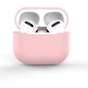 New Premium Light Blue Silicone Protective Shockproof Cover for Airpods 3 Gen - Wireless Charging Compatible, Scratch Resistant, & Waterproof