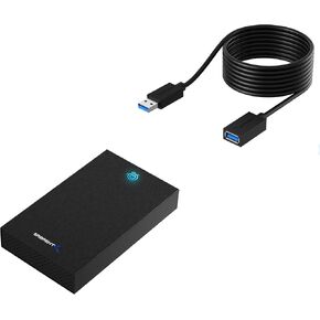 SABRENT USB 3.0 Tool-Free Enclosure + 22AWG 10 Feet USB 3.0 Extension Cable