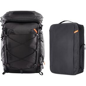 PGYTECH OnePro Flex Backpack 40L+Camera Insert Bag L, Fits DSLR/SLR/Mirrorless Cameras/Lenses and Other Gear, Lightweight Outdoor Hiking Bundle for Photography, Travel Bag with Laptop Compartment