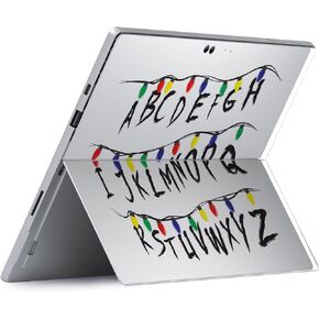 MightySkins Skin Compatible with Microsoft Surface Pro 8 - Stranger Alphabet | Protective, Durable, and Unique Vinyl Decal wrap Cover | Easy to Apply and Change Styles | Made in The USA