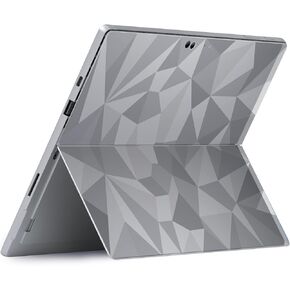 MightySkins Skin Compatible with Microsoft Surface Pro 8 - Gray Polygon | Protective, Durable, and Unique Vinyl Decal wrap Cover | Easy to Apply, Remove, and Change Styles | Made in The USA