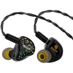 Linsoul ZiiGaat x HBB: Arcadia in Ear Monitor, 1DD+2BA Hybrid Earphone IEM, Wired Gaming Earbuds, Professional Sound Isolating Inner-Ear Monitors with Detachable IEM Cable for Musician Audiophile