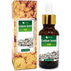 Cotton Seed (Gossypium Herbaceum) Oil 100% Pure & Natural Undiluted Uncut Carrier Oil | Use for Aromatherapy | Therapeutic Grade - 15ml with Dropper