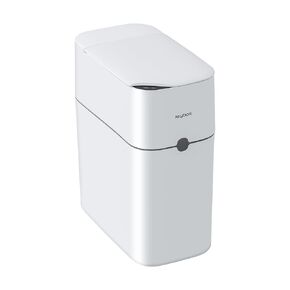 funest Bathroom Motion Sensor Trash can with Lid 3 Gallon Automatic Garbage Can, 10 L Slim Plastic Smart Trash Can, Waterproof Trash Bin for Bedroom, Toilet, Kitchen, Office, Rv, White