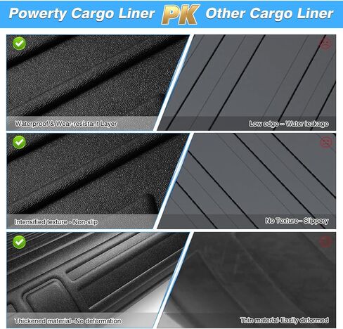Powerty Fit for Trunk Mat Buick Encore 2013-2022 / Chevrolet Trax 2014-2023 All Weather TPO Rear Cargo Liner in Saudi Arabia