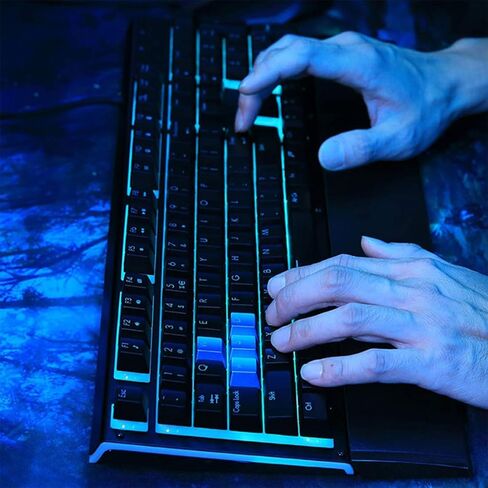 Acer Predator Aethon 100 Gaming Keyboard: Floating Keycaps Design - Anti-Ghosting for 19 Keys - UV Coated ABS Keycap - 16.8M RGB Colors + Six Lighting Effects in Saudi Arabia