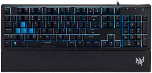 Acer Predator Aethon 100 Gaming Keyboard: Floating Keycaps Design - Anti-Ghosting for 19 Keys - UV Coated ABS Keycap - 16.8M RGB Colors + Six Lighting Effects in Saudi Arabia