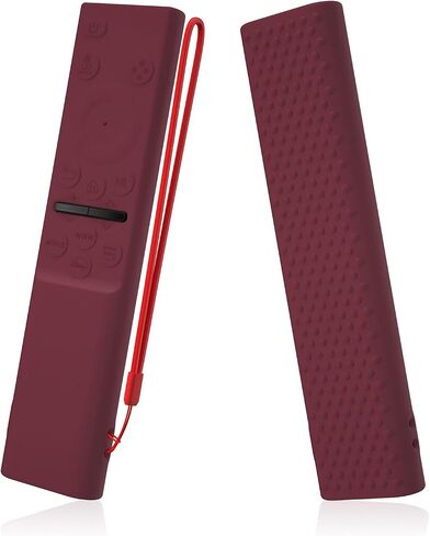 Silicone Case for Samsung Remote Control BN59-01388A BN59-01393A BN59-1393H Full Wrapped Anti-Slip Cover (Wine) in Saudi Arabia