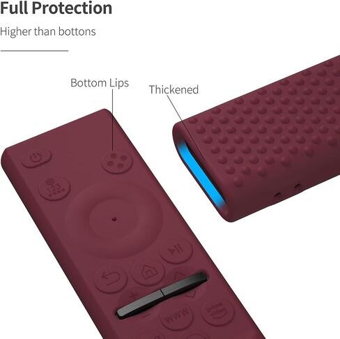 Silicone Case for Samsung Remote Control BN59-01388A BN59-01393A BN59-1393H Full Wrapped Anti-Slip Cover (Wine) in Saudi Arabia