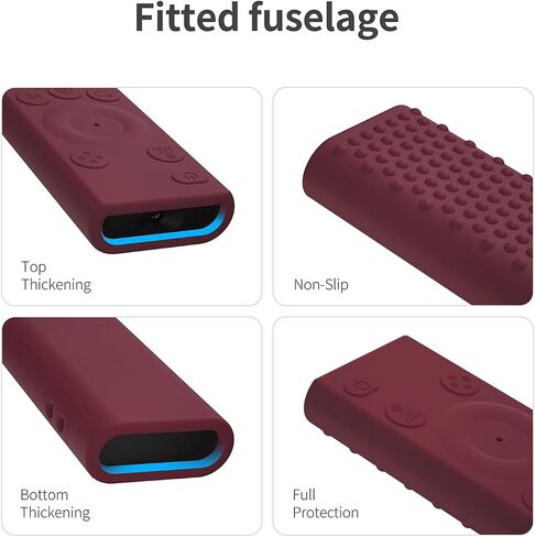 Silicone Case for Samsung Remote Control BN59-01388A BN59-01393A BN59-1393H Full Wrapped Anti-Slip Cover (Wine) in Saudi Arabia