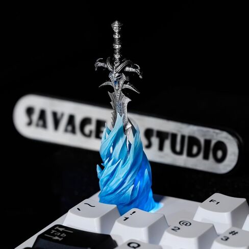 Artisan Keycaps Anime Keycaps Gaming Keycaps Resin Keycaps ESC Keycap Sword Keycaps, Armor Keycaps; Dragon keycaps for MX Switch Mechanical Keyboard (Sword Keycap-02) in Saudi Arabia