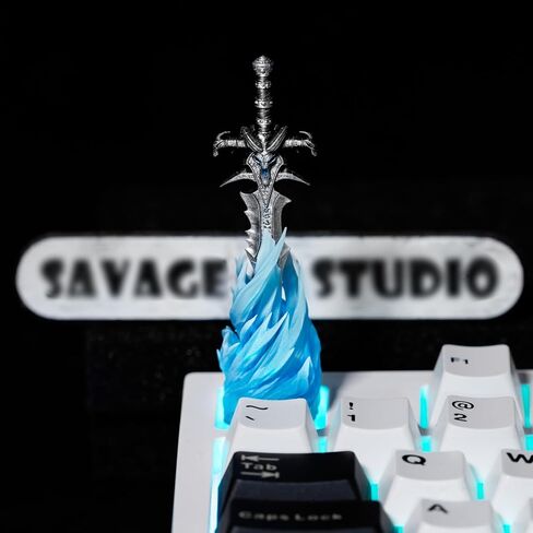 Artisan Keycaps Anime Keycaps Gaming Keycaps Resin Keycaps ESC Keycap Sword Keycaps, Armor Keycaps; Dragon keycaps for MX Switch Mechanical Keyboard (Sword Keycap-02) in Saudi Arabia