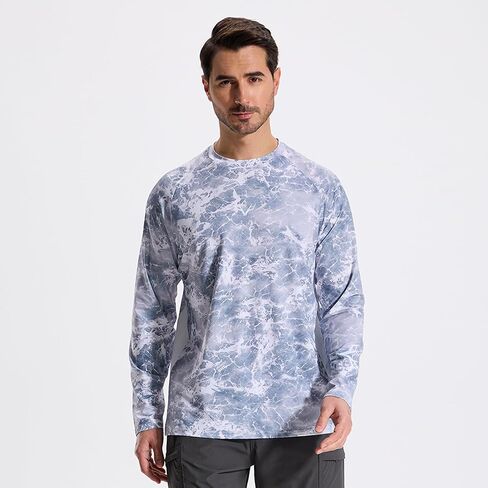 LOOGU Men's Camo Shirt Lightweight Turkey Hunting Shirt Camouflage Shirts for Men Long Sleeve Shirt in Saudi Arabia