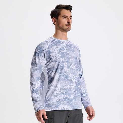 LOOGU Men's Camo Shirt Lightweight Turkey Hunting Shirt Camouflage Shirts for Men Long Sleeve Shirt in Saudi Arabia