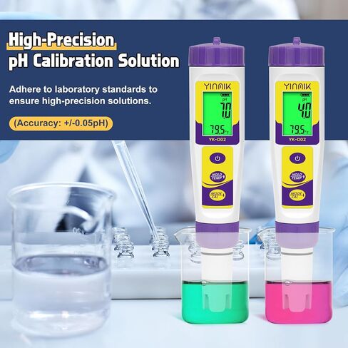 pH Calibration Solution, 4.00 7.00 & 10.01 pH Buffer Calibration Solution, Each 500mL(16.9Fl oz) pH Calibration Packets for All pH Tester, pH Buffer Solution Kit, pH Meter Calibration Solution in Kuwait